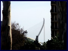 View towards the El Pont de l'Assut de l'Or bridge, City of Arts and Sciences.